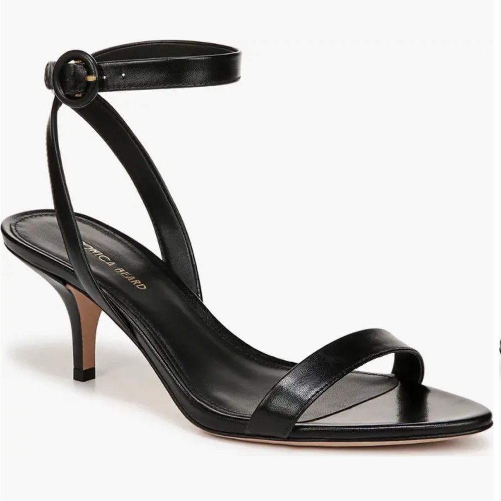 Veronica Beard Ankle-Strap Kitten Heels